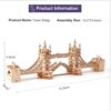 ROBOTIME 3D Wooden Puzzle London Tower Bridge Model Kit For Adults Xmas Gifts TG412