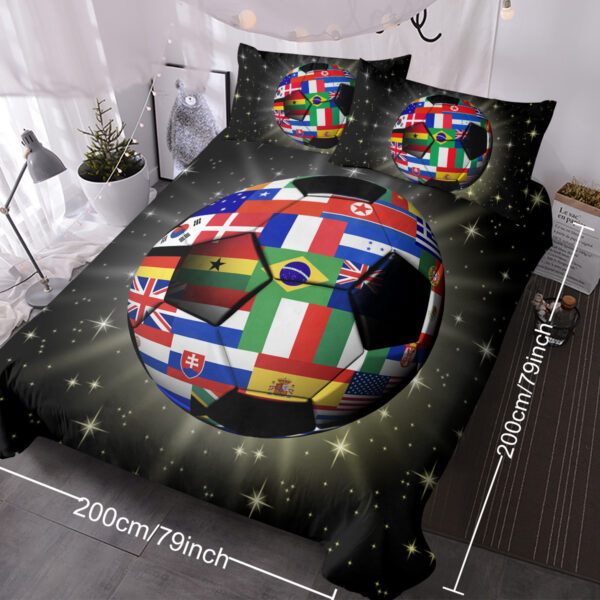 1e939dc6-1001-4a1d-9fde-2d467e8422e6.jpg 3D Soccer Ball Bedding Set Football World Flags Print Duvet Cover Sets For Teen Boys Sports Bedding Sets Universe Stars Black Bed Quilt Cover