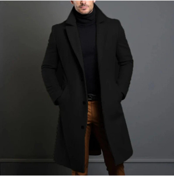 1eedc4f5-97be-487e-a249-478545d123b8.jpg Winter Lapel Trench Coat Fashion Pocket Single Breasted Jacket Outerwear Casual Solid Color Men's Clothing