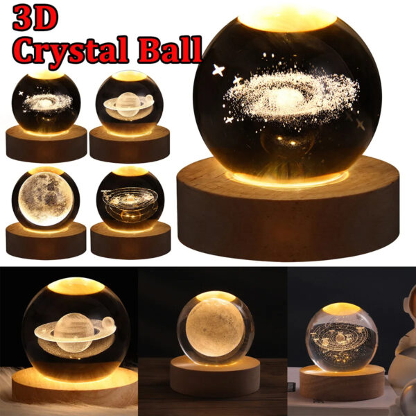 1f7bf57b-73db-46f1-b783-9ea5f59d88a2.jpg LED Night Light Galaxy Crystal Ball Table Lamp 3D Planet Moon Lamp Bedroom Home Decor For Kids Party Children Birthday Gifts