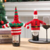 2292e40c-bb48-4c34-85d7-26ae99723509.jpg Christmas Holiday Decoration Knitted Clothes Wine Bottle Home Xmas New Year Dinner Table Decoration