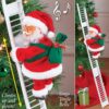 Climbing Ladder Electric Santa Claus Climbing Red Ladder Doll Toy