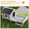 30fcb67d-43ed-44a8-b1ff-dc936e3f366d.jpg PawHut Small Medium Dog House With Porch, Grey