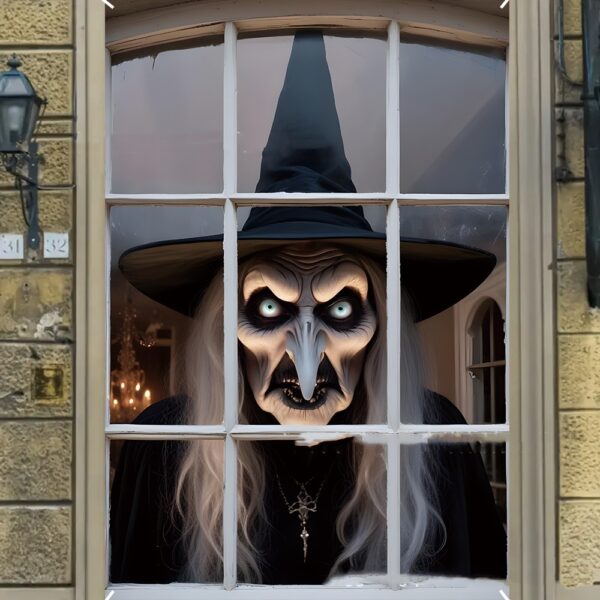 557a64ef-1b32-4420-8723-c3b72819e935.jpg 3D Holiday Halloween Horror Witch Window Cover Family Party Decoration Witch Zombie Ghosts Super Terrifying Photo Studio Backdrop Door Window Hanging Banner