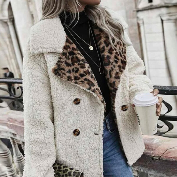 5fb79aa4-c0e1-40c4-871b-5da3c507aa5e_fine.jpeg Women's Clothing Leopard Splicing Plush Long Sleeve Coat