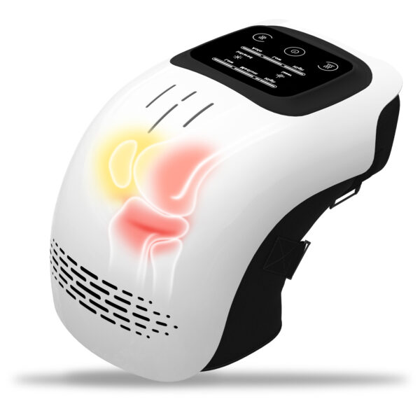 692463ab-db57-4a8d-bb52-5425ab2a87a7.jpg Intelligent Home Use Electric Intelligent Kneading Heating Knee Massager Rechargeable Pain Relief Infrared Laser Vibration Knee Massager