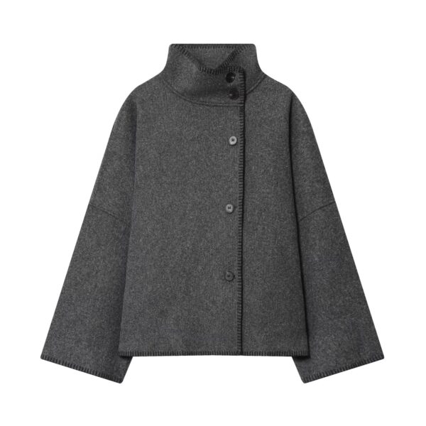 Women's Turtleneck Long Sleeve Baggy Coat