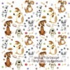 7227dde5-ed4a-404e-8cc0-47253033278c.jpg Kids' Duvet Cover Sets Animals Pastel Duvet Covers Cartoon Dogs Paws Pattern Bed Sets 3 Pieces 1 Duvet Cover And 2 Pillow Cases Cute Puppy Dogs Bedding For Kids