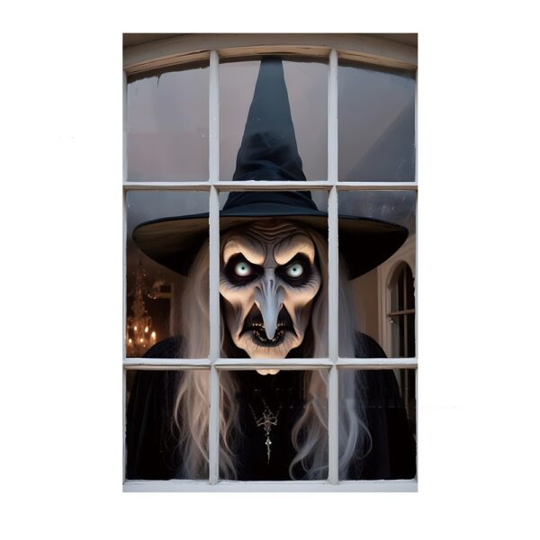 845070ef-86a5-486e-bf45-d5a7bb02d3eb.jpg 3D Holiday Halloween Horror Witch Window Cover Family Party Decoration Witch Zombie Ghosts Super Terrifying Photo Studio Backdrop Door Window Hanging Banner