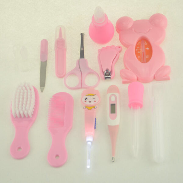 8996503874410.jpg Roadfisher Newborn Baby Care Kits Nose Cleaner Feeder Earpick Tools Grooming Bag Set Nail Clipper Tooth Hair Brush Comb Scissor