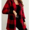 Loose Plaid Sweater Cardigan