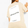 Ladies Oversized Limited Edition Short Sleeves T Shirt Top