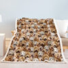 Cockapoos Fleece Blanket Fuzzy Dogs Blanket For Kids Adults Cute Puppy Cockapoos Throw Blanket Puppy Dog Animal Pattern Sherpa Blankets Cockapoos Gifts For Women