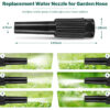Metal Garden Hose, 100ft Stainless Steel Flexible Water Hose With 10 Adjustable Patterns Spray Nozzle, Heavy Duty Water Pipe , Kink Free , 2 Nozzles
