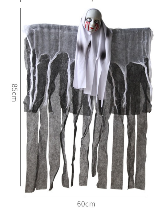 c9cba0d9-93d9-4edb-8cb8-c8518a5a4f92.jpg Halloween Decoration Skull Ghost Haunted House Escape Horror Props Halloween Kids Party Decor Supplies Tree Hanging Ornament