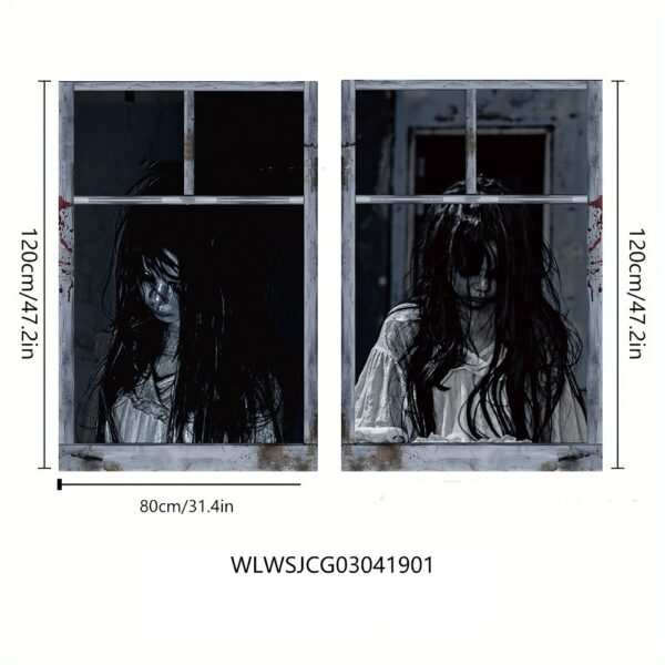 caa00595-6dfc-430a-bcc4-a73b5f9c42be.jpg 3D Holiday Halloween Horror Witch Window Cover Family Party Decoration Witch Zombie Ghosts Super Terrifying Photo Studio Backdrop Door Window Hanging Banner