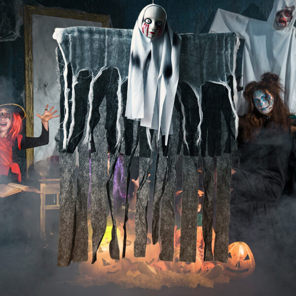 ce9826ce-ac3c-4f6a-9fea-27e3f37f6718.jpg Halloween Decoration Skull Ghost Haunted House Escape Horror Props Halloween Kids Party Decor Supplies Tree Hanging Ornament