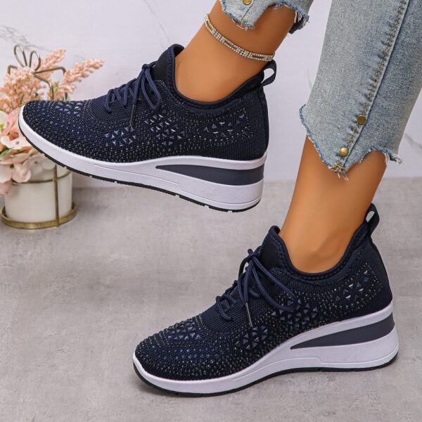 cf1065bb-1550-479a-9d09-8fd1ef13c8f4.jpg Ins Rhinestone Sneakers Fashion Lace Up Wedges Casual Shoes Women's Daily Commuting Sports Shoes