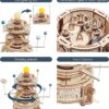 Robotime ROKR 316PCS Rotatable Mechanical Orrery 3D Wooden Puzzle Games Assemble Model Building Kits Toys Gift For Children Boys