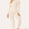 f5c1554e-5eb8-41e1-86e3-a33dcefc0ebb.jpg Frilled Sleeves Set Shoulder Golden Button Lounge Wear Suit