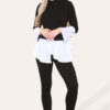 Ribbed Lounge Wear Flared Shirt And Leggings Co-Ord Set