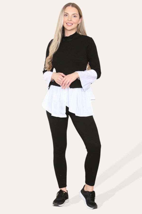 Ribbed Lounge Wear Flared Shirt And Leggings Co-Ord Set