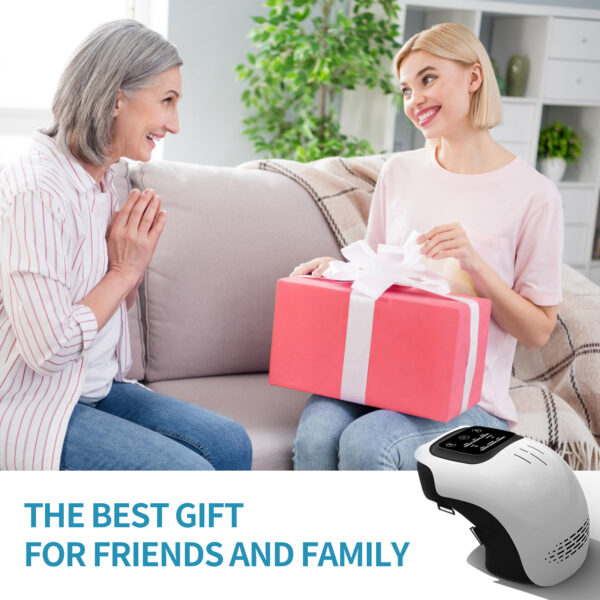fc0f5aeb-11fd-400a-8670-6d07631d7e38.jpg Intelligent Home Use Electric Intelligent Kneading Heating Knee Massager Rechargeable Pain Relief Infrared Laser Vibration Knee Massager