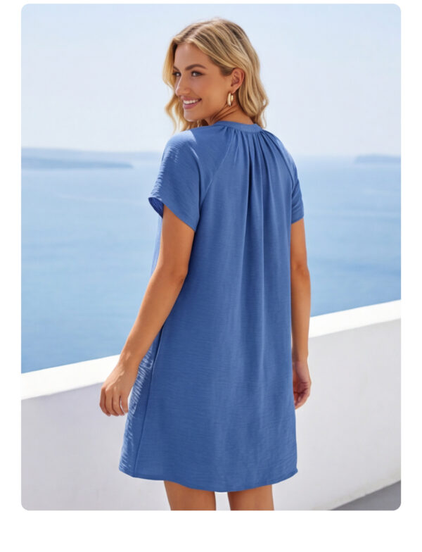 48ef6119-a045-47d0-93ac-a26263f3eeb2.jpg Casual Resort V-neck Short-sleeve Dress