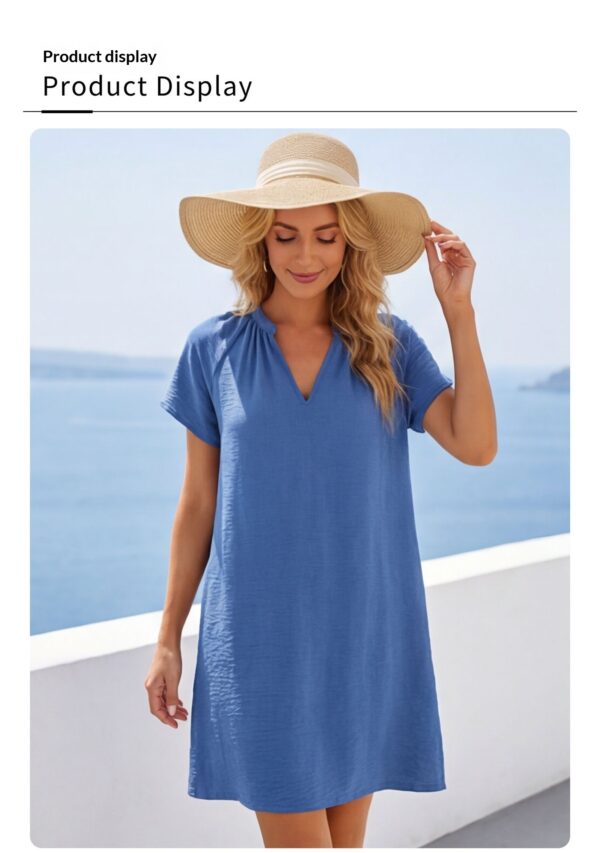 54f9a85a-429b-4e80-b113-58bc691f0b95.jpeg Casual Resort V-neck Short-sleeve Dress