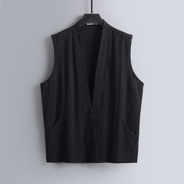 Summer Thin Linen Sleeveless Vest For Men