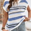 Women's Summer Top Crochet Cap Sleeves