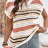 Women's Summer Top Crochet Cap Sleeves