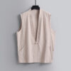 Summer Thin Linen Sleeveless Vest For Men