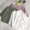 Tiny Embroidered Oversized Pastel Tee