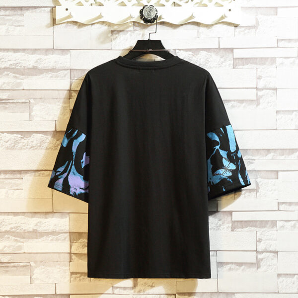 Flame Butterfly Street Fashon Men Summer Crew Neck