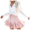 Women Skirt Fashion Prints Floral Elegant Ruffled Chiffon Sk