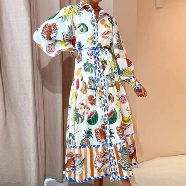 Print Holiday Beach Dress