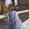 Off-the-shoulder Organza Fairy Long Temperament Dress