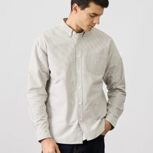 21e102a9-e81a-43a2-9578-0d1d7316c7eb.jpg Oxford Vintage Stripe Casual Long-sleeved Shirt For Men