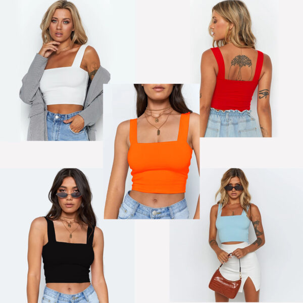 23a7cf43-bbaf-4993-b239-86f8ac839d84.jpg Summer New Fashion Women Crop Top Sexy Sleeveless Tank Tops T-shirt