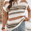Women's Summer Top Crochet Cap Sleeves