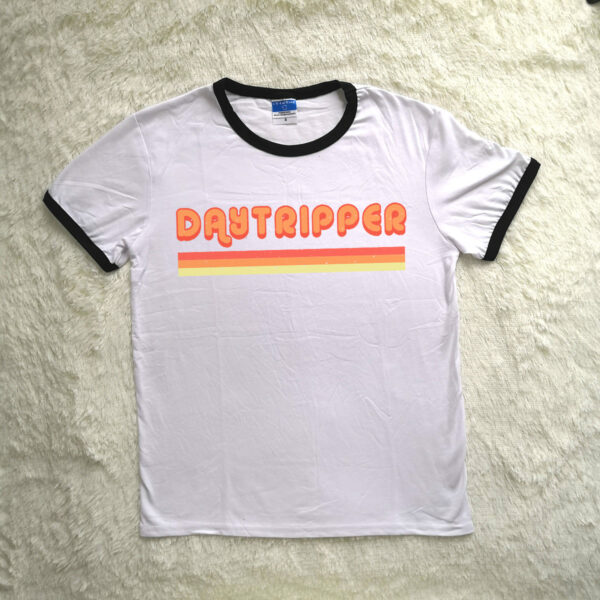 Daytripper Ringer Tshirt Graphic Tee Causal Womens Tshirt