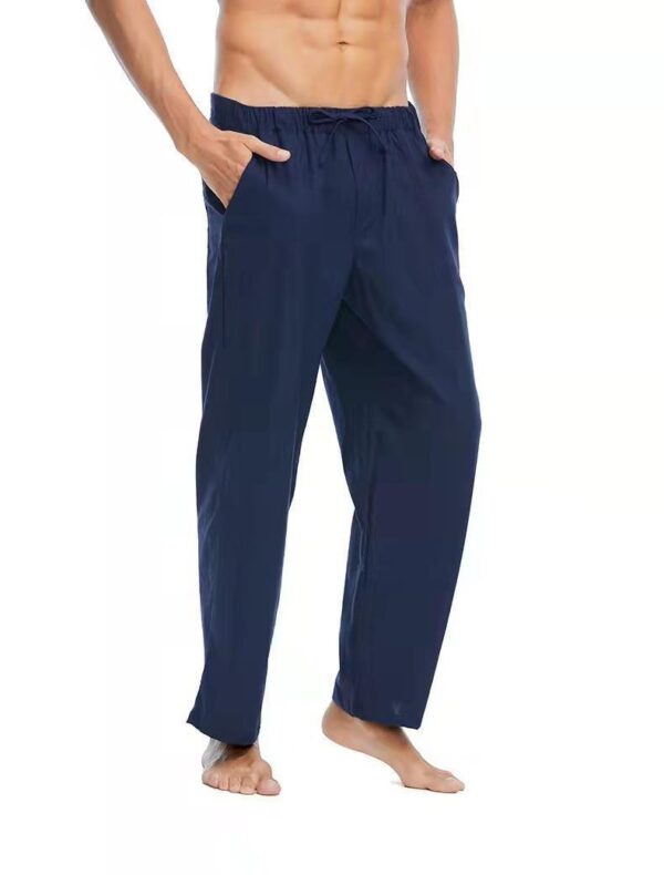 26fa5a17-14b6-4678-b936-008df61c12c0.jpg Casual Linen Cotton Trousers For Men