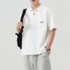 Retro Summer Breathable Lapel Short Sleeve Polo Shirt Men