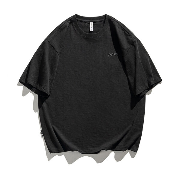 Simple Embroidered Cotton T-shirt For Men