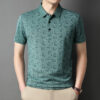 Summer Men's Printed Short-Sleeve Polo Shirt