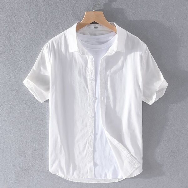 4b05cf65-b228-4861-9703-e09a8e3bca4f.jpg Summer Short Sleeve Linen Shirt For Men