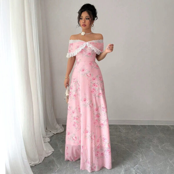 Women's Fashion Slim Floral Dress