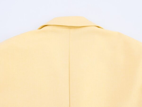Spring And Autumn Linen Blended Minimalist Blazer