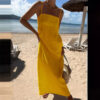 Cotton-Linen Comfortable Vacation Dress For Women